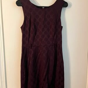 Banana Republic Red Sheath Midi Dress Scoop Neck Sleeveless